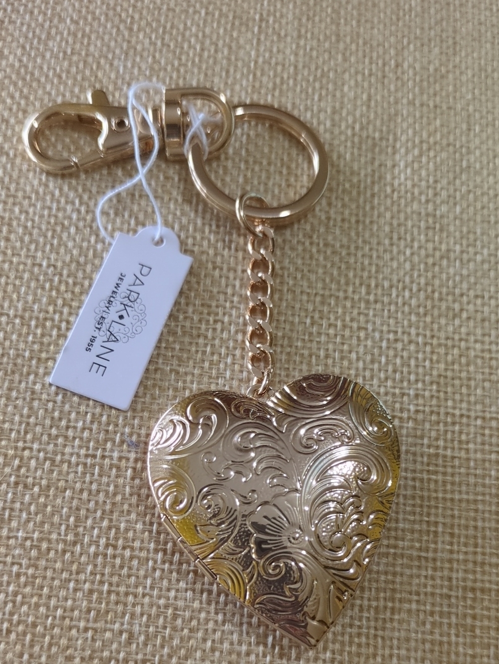 Heart Locket Keychain